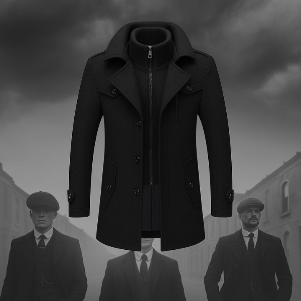 Leśnik™ | Dzielony Płaszcz w Stylu Peaky Blinders