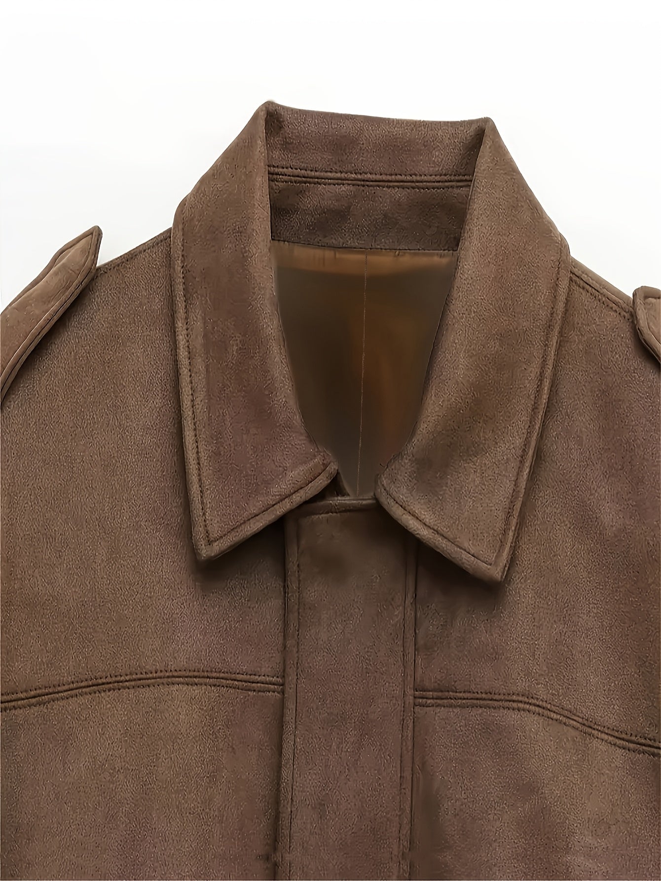 Siena™ | Krótka kurtka zamszowa w stylu retro